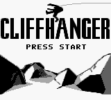 Cliffhanger title screen for GameBoy